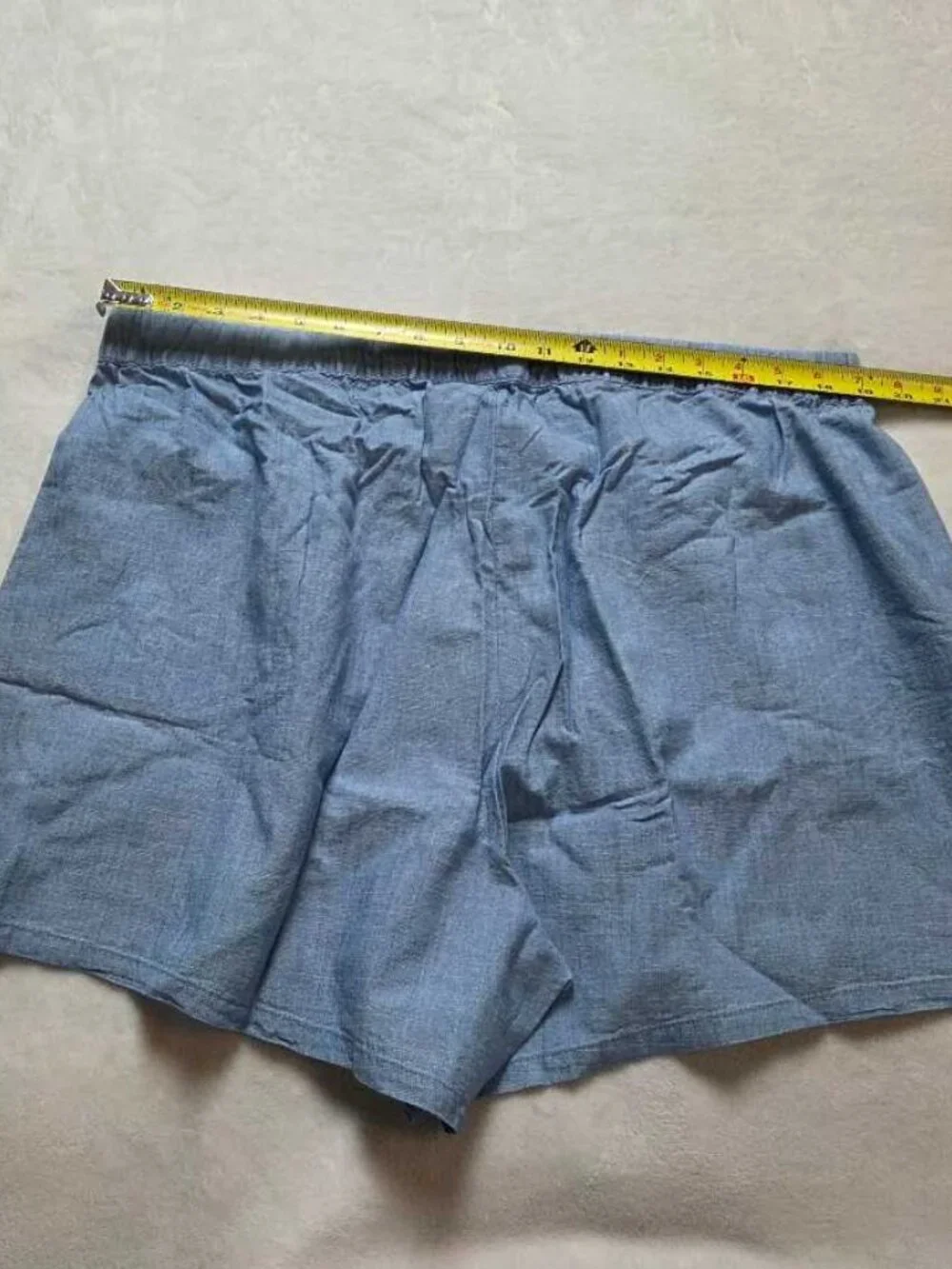New XXL Madewell chambray pull-on shorts